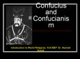 Confucius and Confucianism