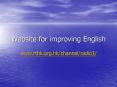 Website for improving English