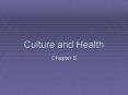 Culture and Health