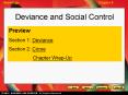 Deviance and Social Control