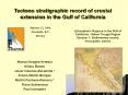 Tectono stratigraphic record of crustal extension in the Gulf of California