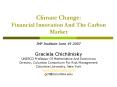 Climate Change: Financial Innovation And The Carbon Market