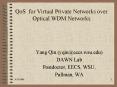 QoS for Virtual Private Networks over Optical WDM Networks