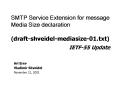 SMTP Service Extension for message Media Size declaration draftshveidelmediasize01.txt