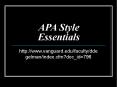 APA Style Essentials