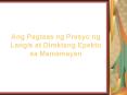 Ang Pagtaas ng Presyo ng Langis at Direktang Epekto sa Mamamayan