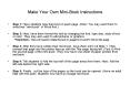 Make Your Own MiniBook Instructions