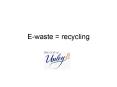 Ewaste recycling