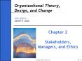 Organizational Theory, Design, and Change Fifth Edition Gareth R. Jones