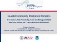 Coastal Community Resilience Elements Governance, Risk Knowledge, Land Use Management and Structural