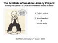 The Scottish Information Literacy Project: working with partners to create an information literate S