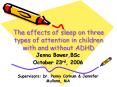 The effects of sleep on three types of attention in children with and without ADHD