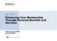 Enhancing Your Membership Through Personal Benefits and Services