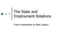 The State and Employment Relations