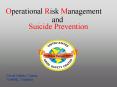 Operational Risk Management and Suicide Prevention