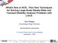 Whats New in NOXPlus New Techniques for Solving LargeScale SteadyState and Transient Stability Analy