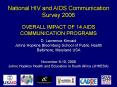 National HIV and AIDS Communication
