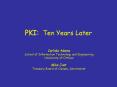 PKI: Ten Years Later