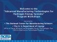 Welcome to the Advanced Manufacturing Technologies for Hydrogen Energy Systems Program Workshops