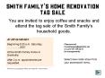 Smith Familys Home Renovation Tag Sale