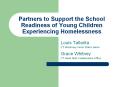 Partners to Support the School Readiness of Young Children Experiencing Homelessness