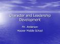 Character and Leadership Development
