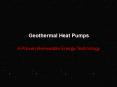 Geothermal Heat Pumps