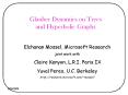 Glauber Dynamics on Trees and Hyperbolic Graphs