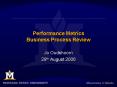 Performance Metrics Business Process Review