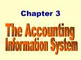 Chapter 3 The Accounting Information System