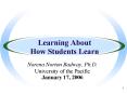 Learning About How Students Learn