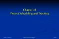 Chapter 24 Project Scheduling and Tracking