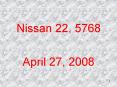 Nissan 22, 5768
