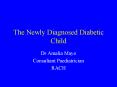 The Newly Diagnosed Diabetic Child