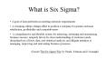 What is Six Sigma