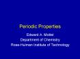 Periodic Properties