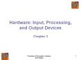 Hardware: Input, Processing, and Output Devices