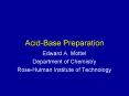 AcidBase Preparation