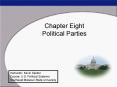 Chapter Eight Political Parties