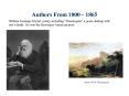 Authors From 1800 1865