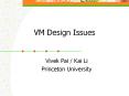 VM Design Issues