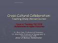 CrossCultural Collaboration: Teaching StudyAbroad Courses Focus on Teaching: Fall 2009 Collaboration