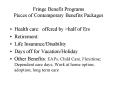 Fringe Benefit Programs Pieces of Contemporary Benefits Packages