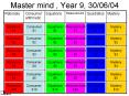 Master mind , Year 9, 300604