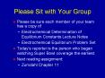 Please Sit with Your Group