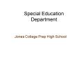 Special Education Department