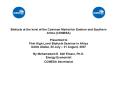 Biofuels at the level of the Common Market for Eastern and Southern Africa COMESA Presented to First