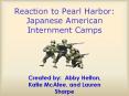 Reaction to Pearl Harbor: Japanese American Internment Camps