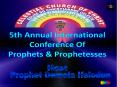 CELESTIAL CHURCH OF CHRIST Amazing Grace International Ministry Los Angeles, California, U.S.A