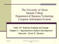 The University of Akron Summit College Department of Business Technology Computer Information System